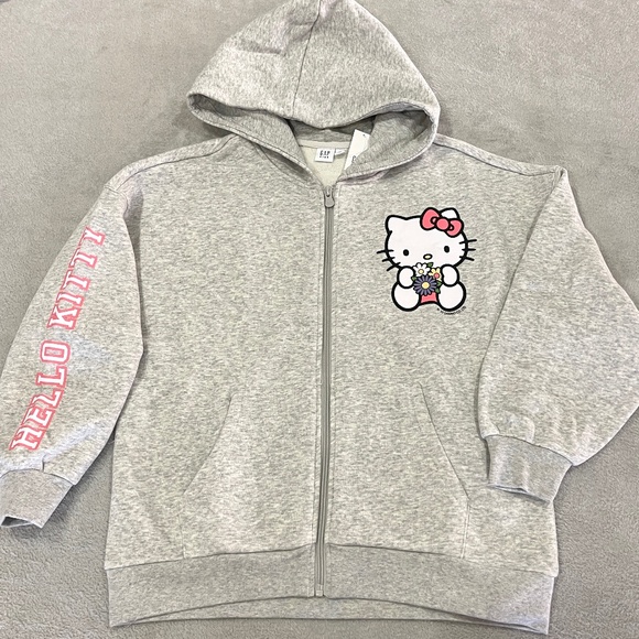 NEW Hello Kitty Zip Up Hoodie Kids Size XL - Picture 2 of 12